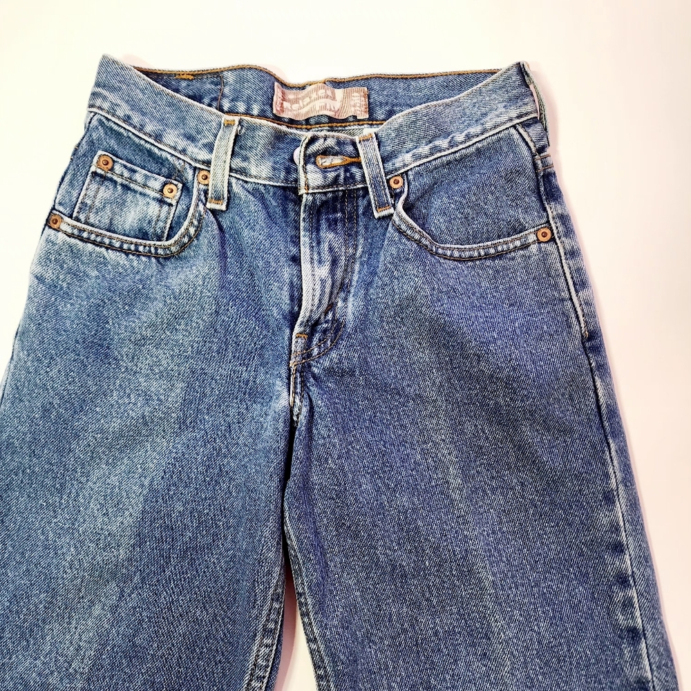 Levis 550 Relaxed Fit Jeans Boys Size 10 Reg 25x25 Casual Outdoors Dark Wash - Picture 8 of 8